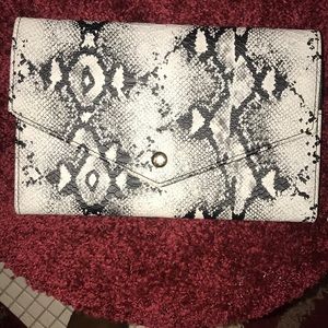Brand new clutch snake print